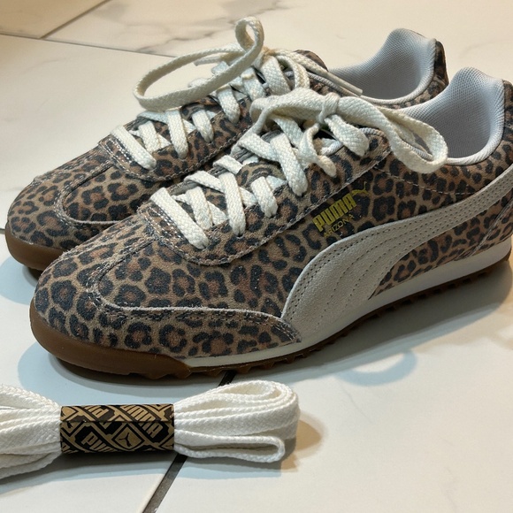 PUMA Arizona Leopard Animal Print Sneakers (new) -size EUR 37 - Picture 1 of 6
